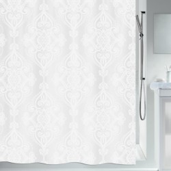 Cortina de ducha Poliéster RIVOLI 180x200cm Blanco Spirella