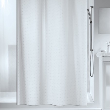 Tenda da doccia RICCO in poliestere 180x200cm Bianca Spirella