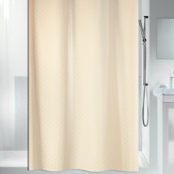 RICCO Cortina de ducha de poliéster 180x200 cm Champán Spirella