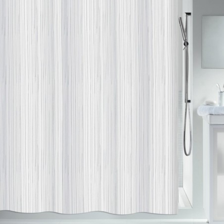 RAYA Polyester Shower curtain 180x200cm White Spirella