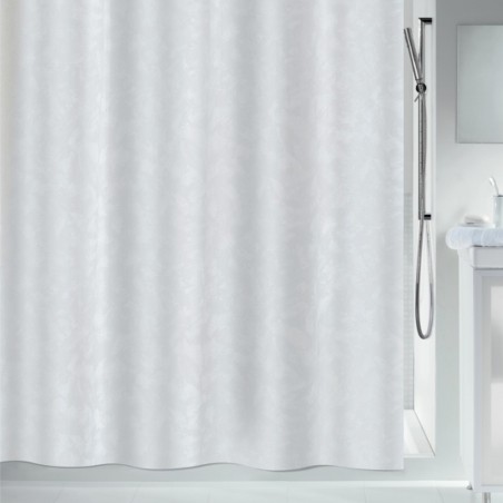 Spirella Duschvorhang PORTO Polyester- 180x200 cm Weiß