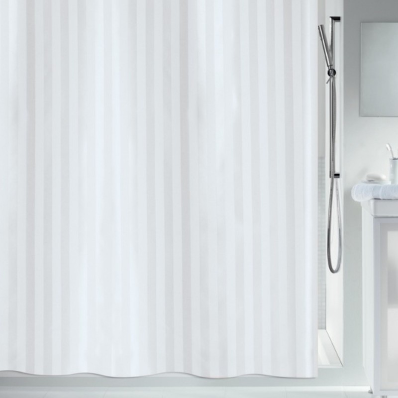 MAGI Cortina de ducha de poliéster 180x180cm Spirella blanca