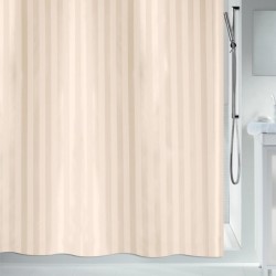 MAGI Cortina de ducha de poliéster 180x180 cm efecto satinado beige Spirella