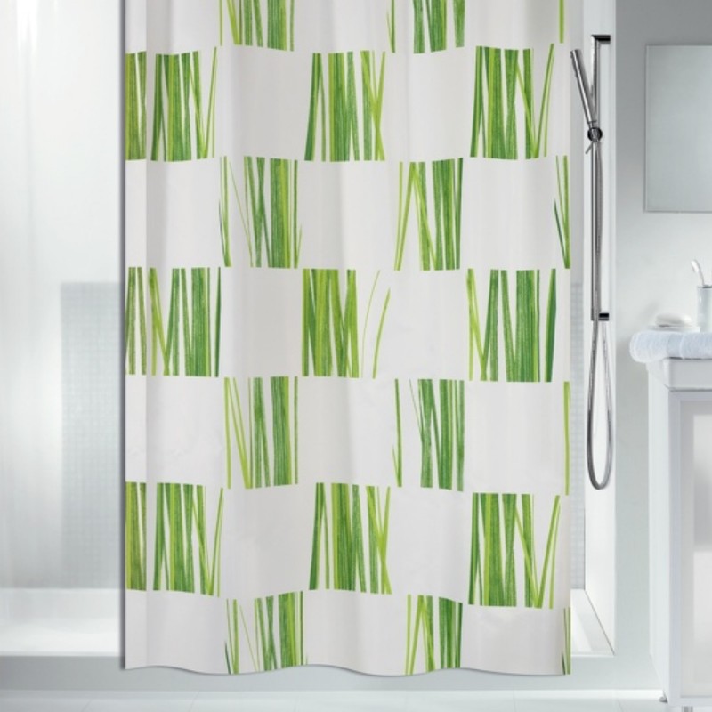 Spirella Duschvorhang SEAGRAS Polyester 240x180cm Grün