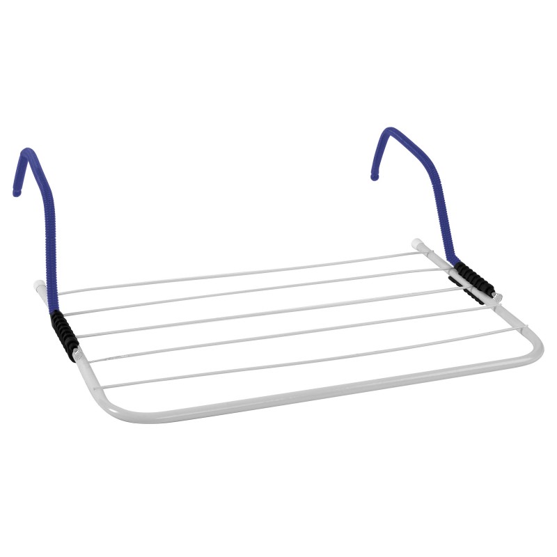 Balcony drying rack 5M Steel White & Blue MSV