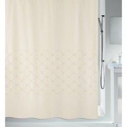 Cortina de ducha de poliéster TRENTO 180x200cm  bordada beige Spirella