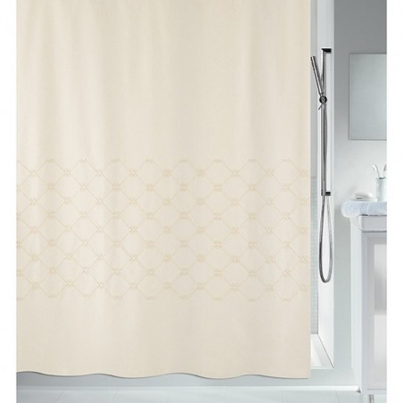 Spirella Duschvorhang TRENTO Polyester 180x200cm Beige