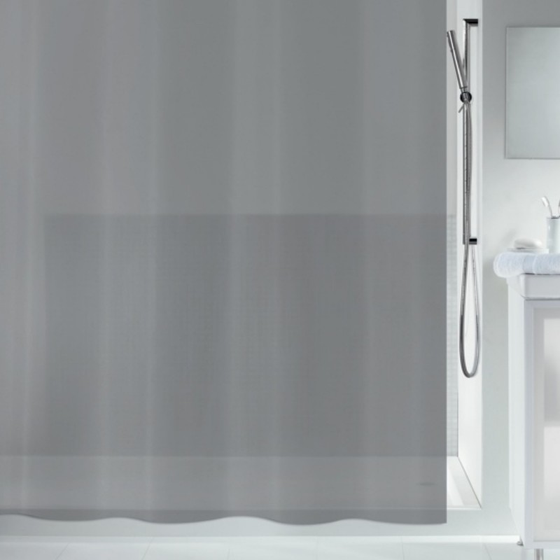 Cortina de ducha de PEVA orgánico 180x200cm  Gris Spirella