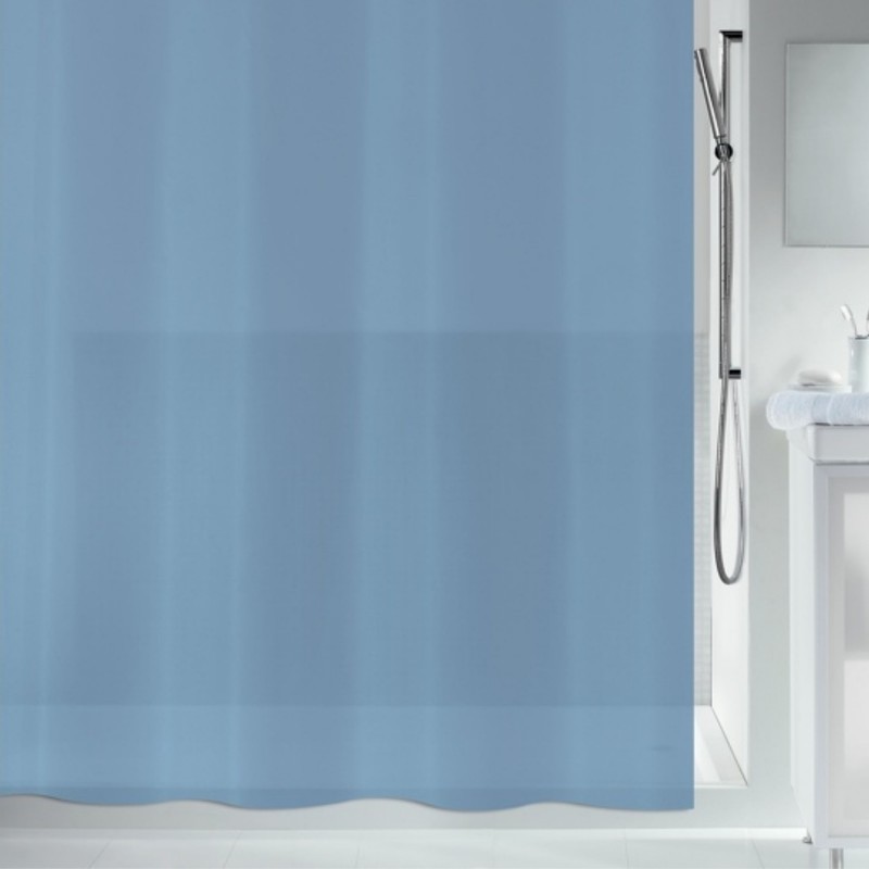 Spirella Duschvorhang Organic PEVA 180x200cm Blau