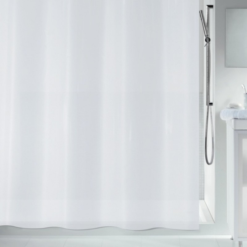 Cortina de ducha de PEVA orgánico 180x200cm Blanco Spirella