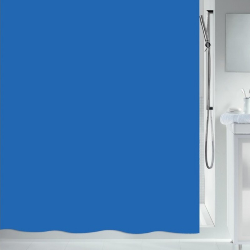 Cortina de ducha de PEVA orgánico 180x200cm Azul  Spirella