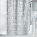 Cortina de ducha PEVA CITIES 180x200cm Plata Spirella