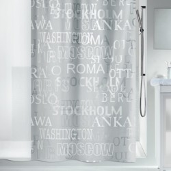 Spirella Shower curtain PEVA CITIES 180x200cm Silver
