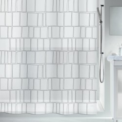 Spirella Shower curtain PEVA CONSTRUCT 180x200cm Black & White