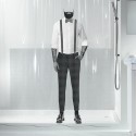 PEVA Shower curtain DANDY 180x200cm Transparent Spirella