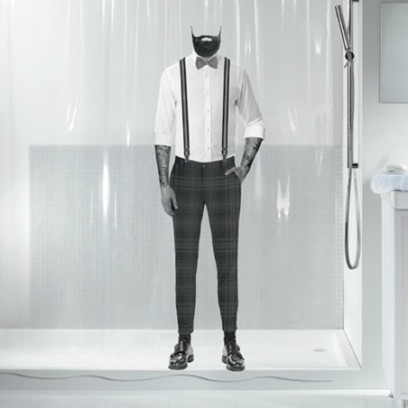 PEVA Shower curtain DANDY 180x200cm Transparent Spirella