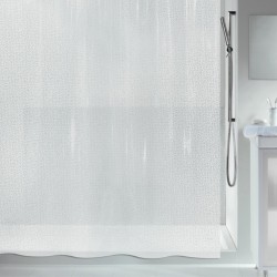 Cortina de ducha PEVA GALET 180x200cm Blanco Spirella