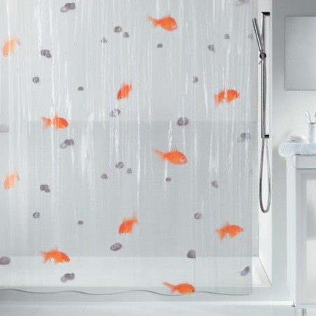 PEVA Shower curtain GOLDFISH 180x200cm Fish Pattern Spirella