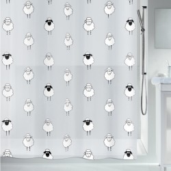 Spirella Rideau de douche PEVA LANA 180x200cm Motif Moutons