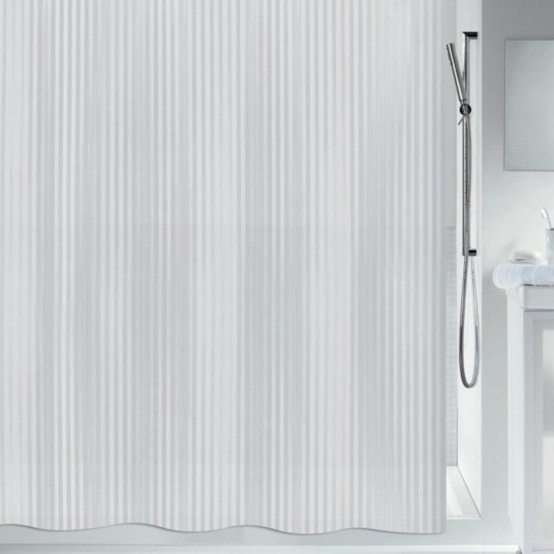 Cortina de ducha PEVA TWILL 120x200cm Blanco Spirella