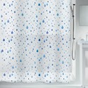 PEVA Shower curtain WATERDROP 180x200cm Blue & White Spirella