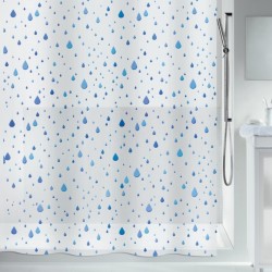Spirella Shower curtain PEVA WATERDROP 180x200cm Blue