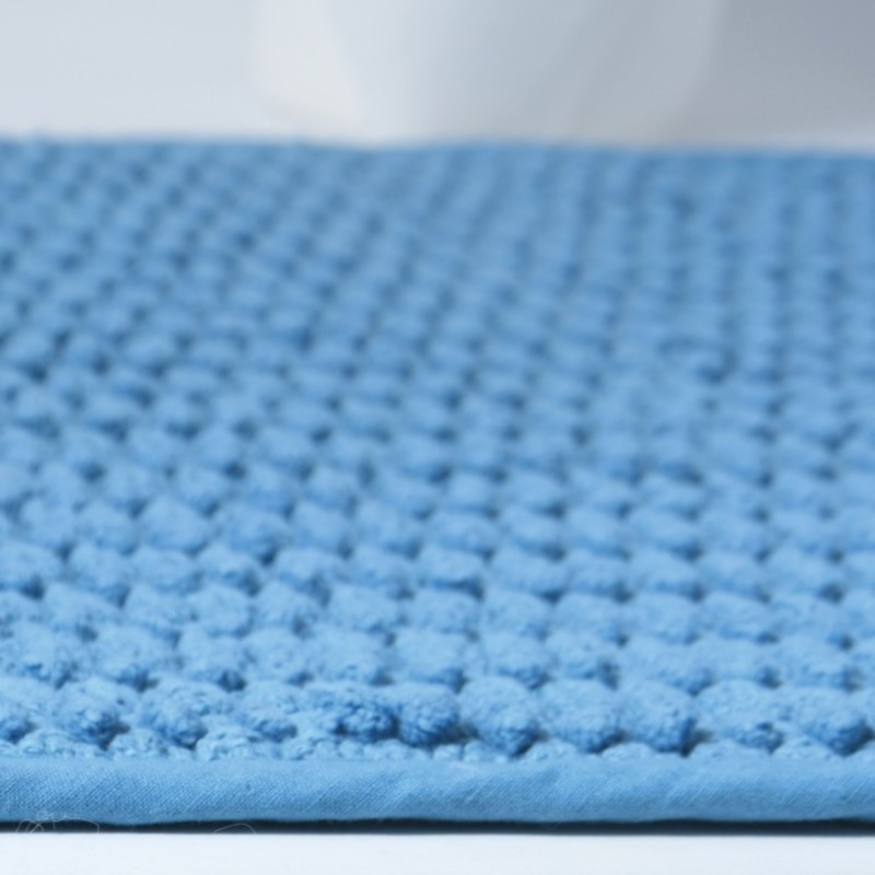Tappetino da bagno in cotone ADA 50x80 cm Spirella Blu
