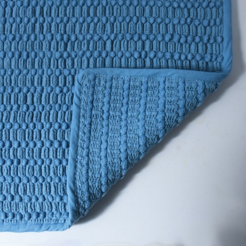 Alfombra de baño ADA de algodón 50x80 cm Spirella azul