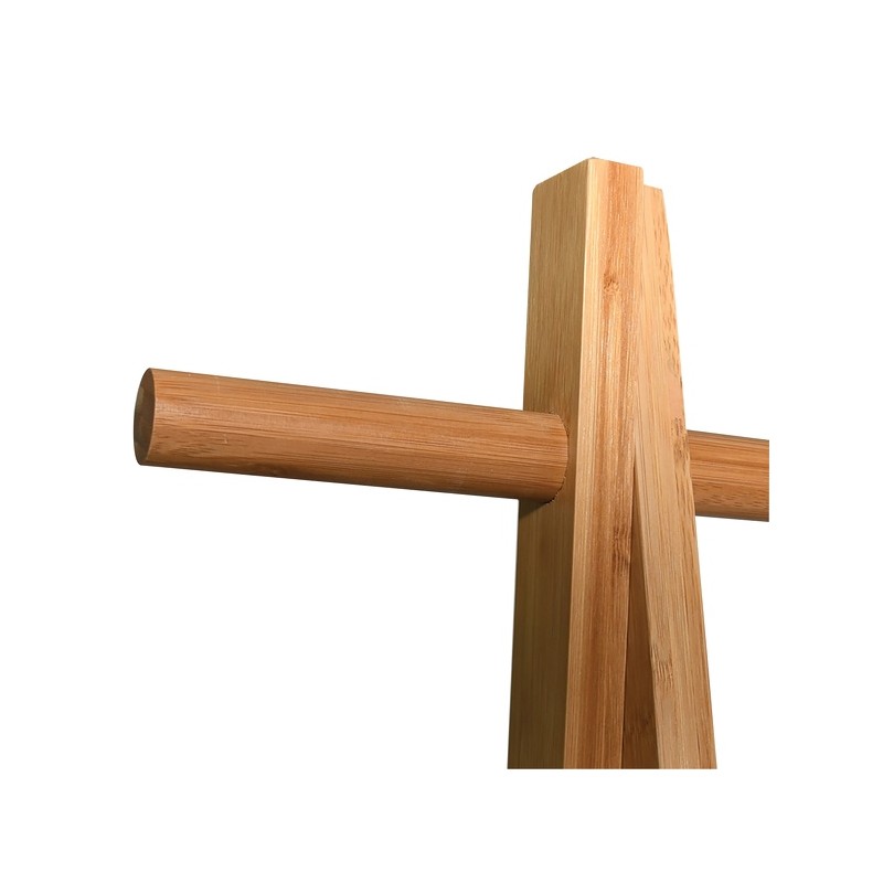 Portant Bambou avec étagère MIA Bois & Blanc MSV