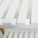 Portant Bambou avec étagère MIA Bois & Blanc MSV