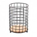 MSV Besteckhalter Industriedesign Wood & Steel ELIE Mattschwarz