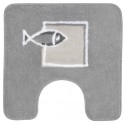 Tappetino da bagno in poliestere ANDROS 50x50 cm modello pesce Spirella Grigio