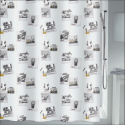 Tenda da doccia in poliestere 180x200cm QUALITÀ PREMIUM POLAN Multicolor MSV