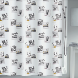 MSV Shower curtain POLAN Polyester 180x200cm PREMIUM QUALITY Multicolor