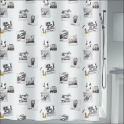 Tenda da doccia in poliestere 180x200cm QUALITÀ PREMIUM POLAN Multicolor MSV