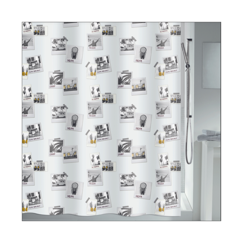 Rideau de douche Polyester POLAN 180x200cm QUALITE PREMIUM Multicolor MSV