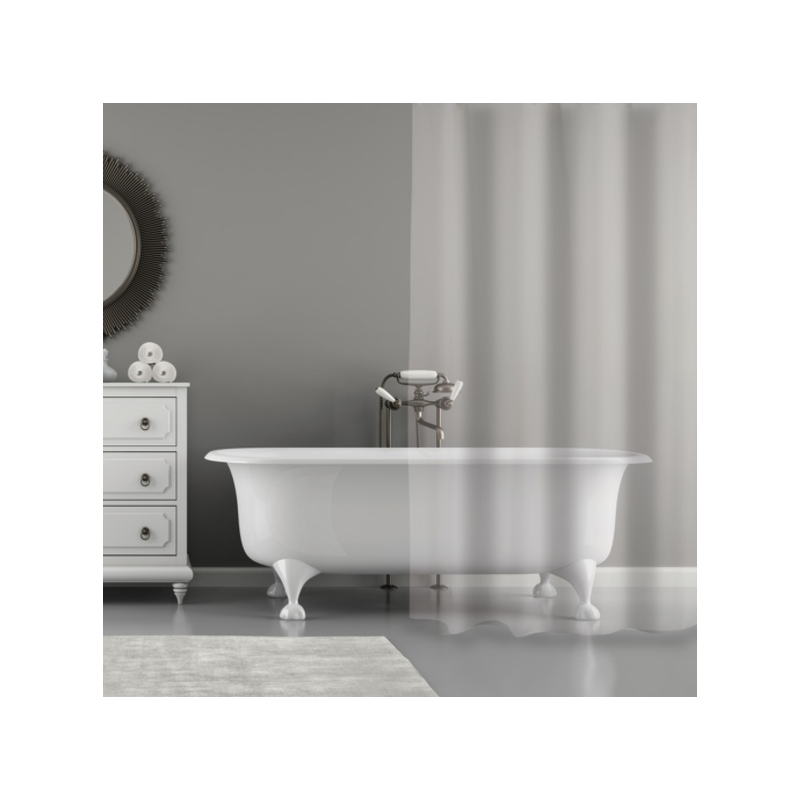 Shower curtain PVC 180x200cm Transparent MSV