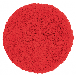 Alfombra de baño de microfibra HIGHLAND ø60cm Rojo Spirella