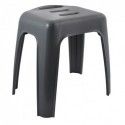 Tabouret grand siège de douche HOCKER Gris- Max 130kg Spirella