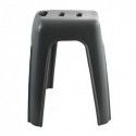 Tabouret grand siège de douche HOCKER Gris- Max 130kg Spirella