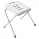 Tabouret de douche pliable Blanc - Max 130kg Spirella