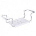 Grand siège de baignoire extensible 50-70cm Blanc - Max 120kg MSV