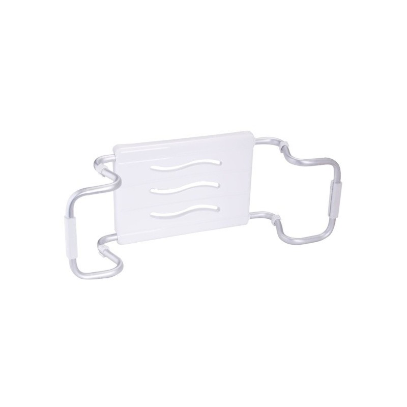 Grand siège de baignoire extensible 50-70cm Blanc - Max 120kg MSV