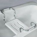 Grand siège de baignoire extensible 50-70cm Blanc - Max 120kg MSV