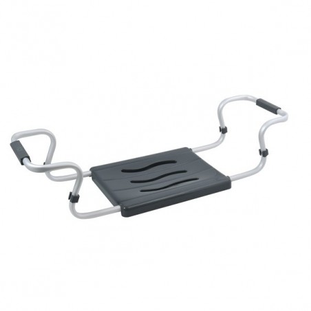 MSV Grand siège de baignoire extensible 50-70cm Gris - Max 120kg