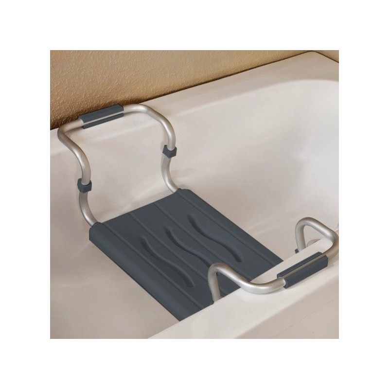 MSV Grand siège de baignoire extensible 50-70cm Gris - Max 120kg