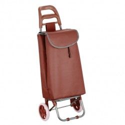 Poussettte de marché, chariot de courses pliable à  2 roulettes 33L Coloris assortis MSV