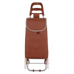 Poussettte de marché, chariot de courses pliable à  2 roulettes 33L Coloris assortis MSV