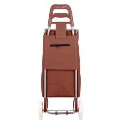 Poussettte de marché, chariot de courses pliable à  2 roulettes 33L Coloris assortis MSV