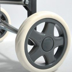 Poussettte de marché, chariot de courses pliable à  2 roulettes 33L Coloris assortis MSV